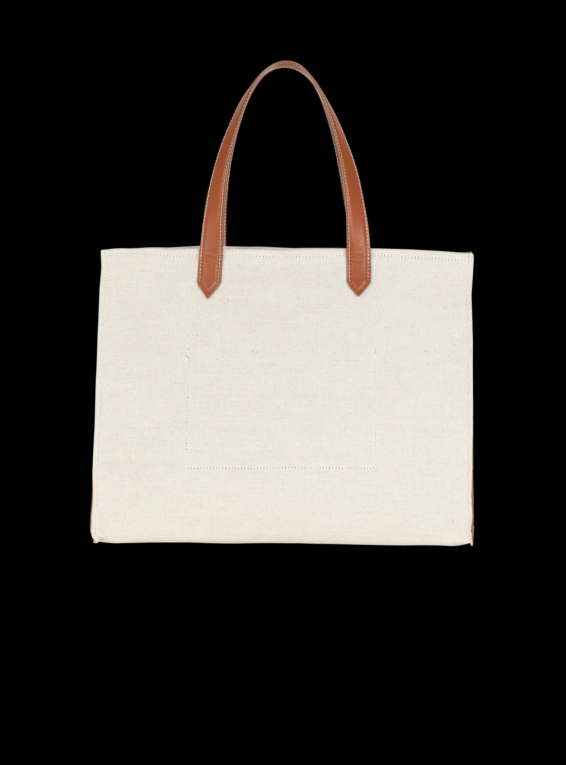 B-Army 42 Canvas Tote Bag With Leather Details-Balmain New