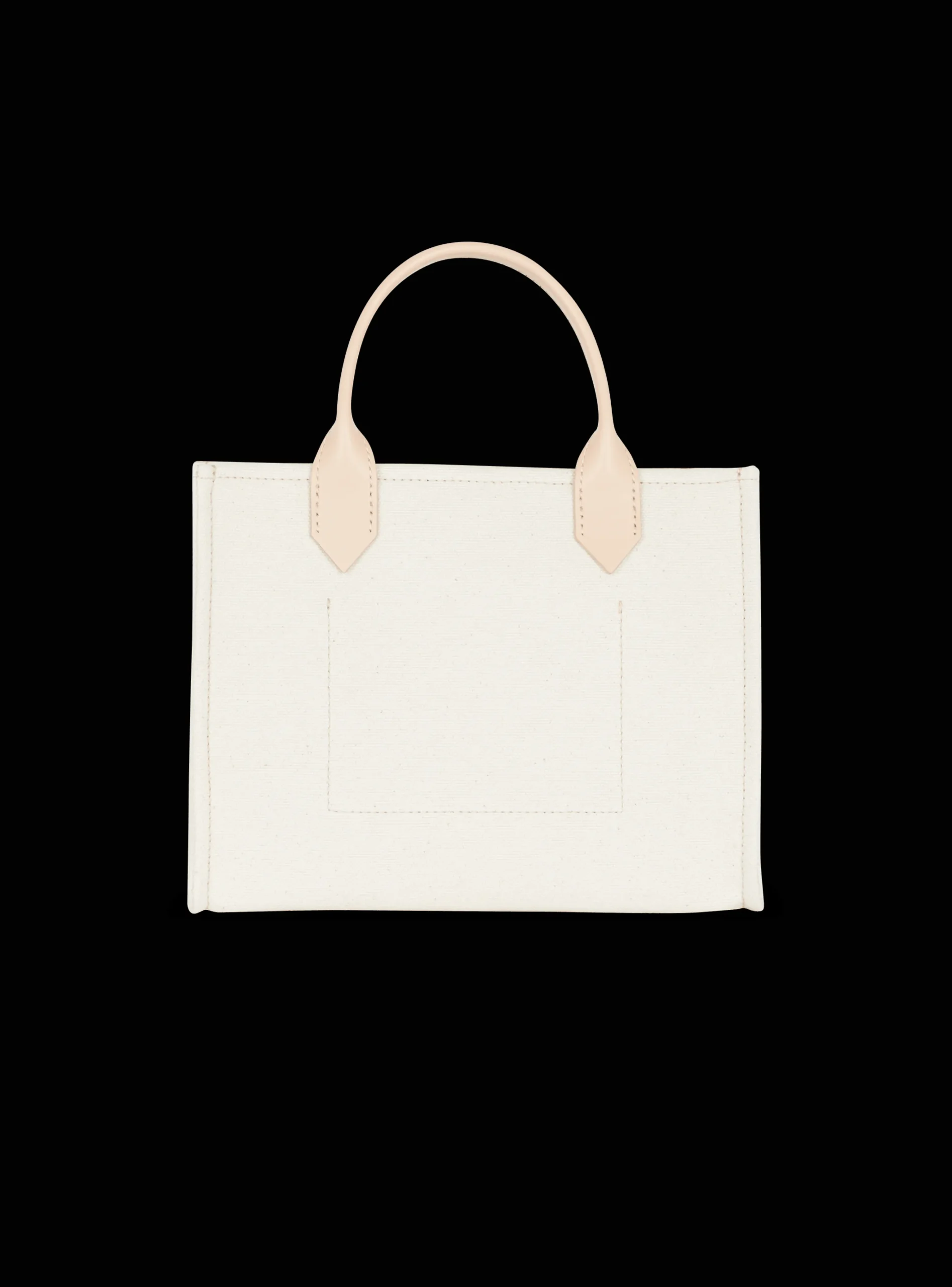 B-Army Canvas And Leather Tote Bag-Balmain Cheap