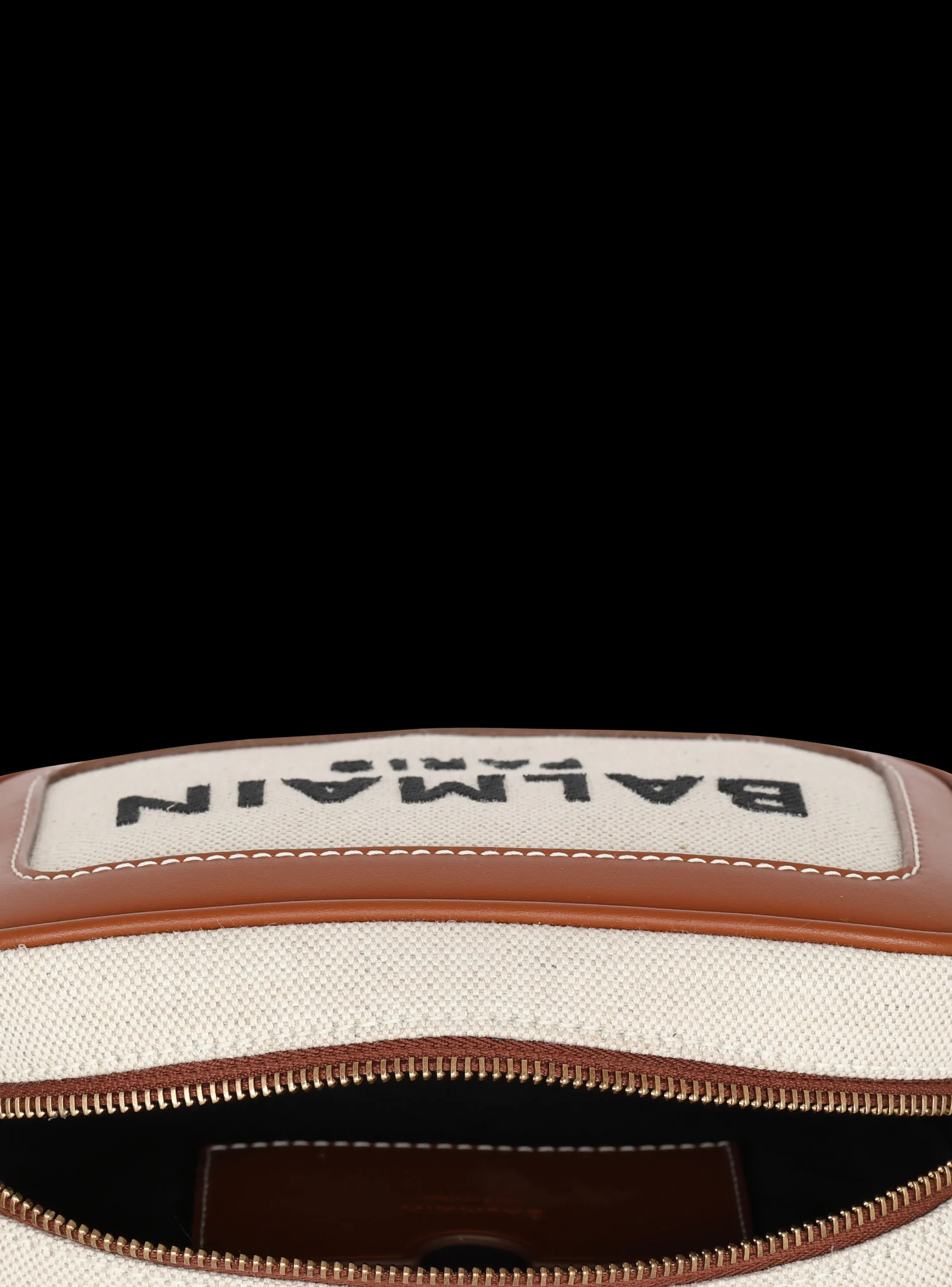 B-Army Canvas And Leather Clutch-Balmain Sale
