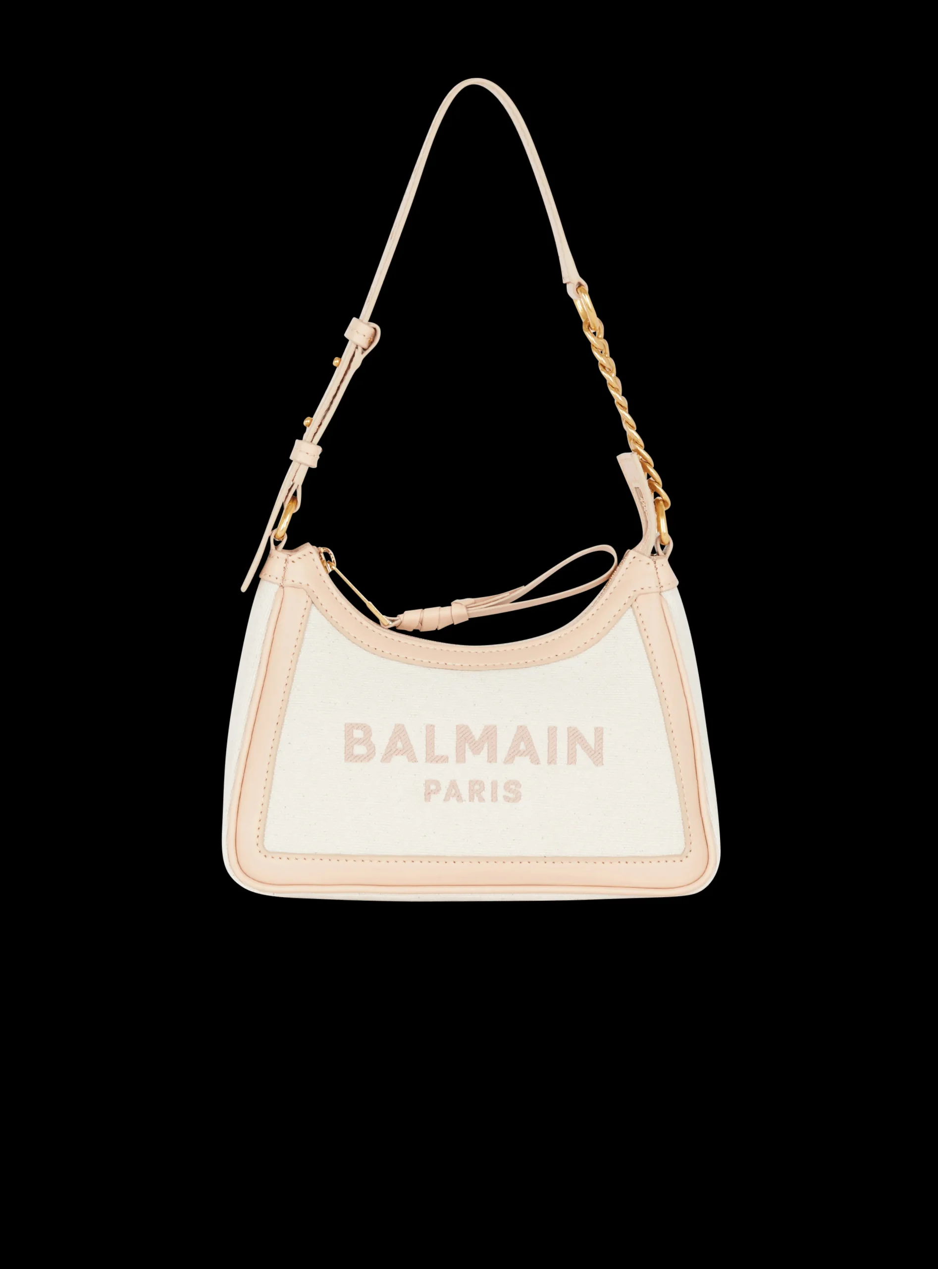 B-Army Canvas And Leather Handbag-Balmain Shop