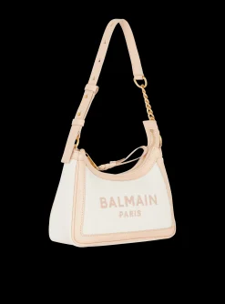 B-Army Canvas And Leather Handbag-Balmain Shop