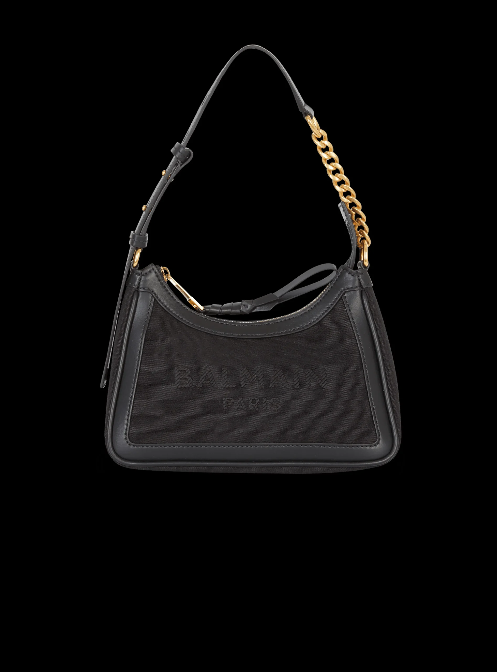B-Army Canvas And Leather Handbag-Balmain Outlet