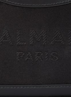 B-Army Canvas And Leather Handbag-Balmain Outlet
