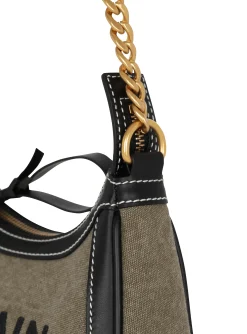 B-Army Canvas Bag With Leather Inserts-Balmain Sale