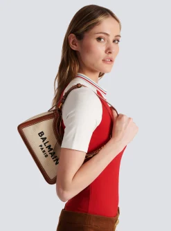 B-Army Canvas Bag With Leather Inserts-Balmain Best