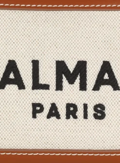 B-Army Canvas Clutch Bag With Leather Inserts-Balmain Clearance