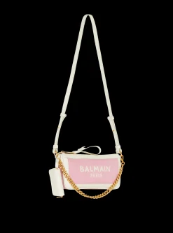 B-Army Chain Pouch In Canvas And Leather-Balmain Cheap