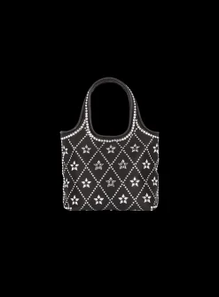 B-Army Grocery Bag In Satin And Crystals-Balmain Best
