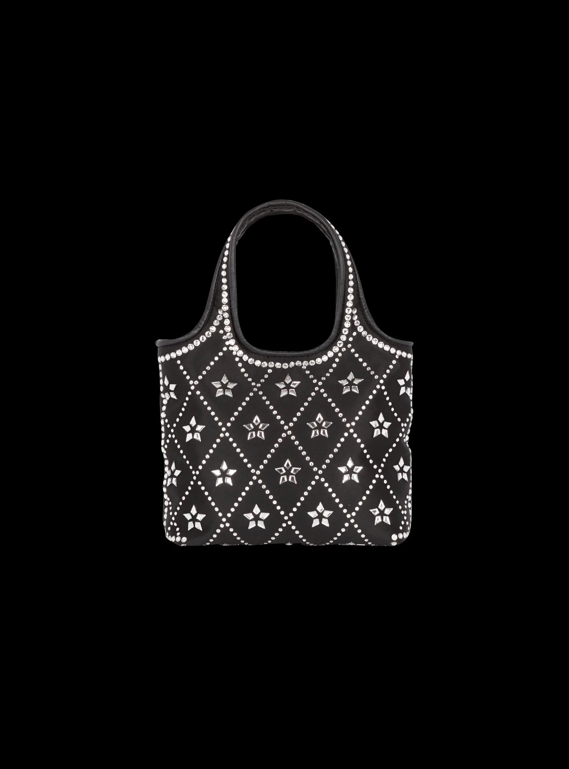 B-Army Grocery Bag In Satin And Crystals-Balmain Best