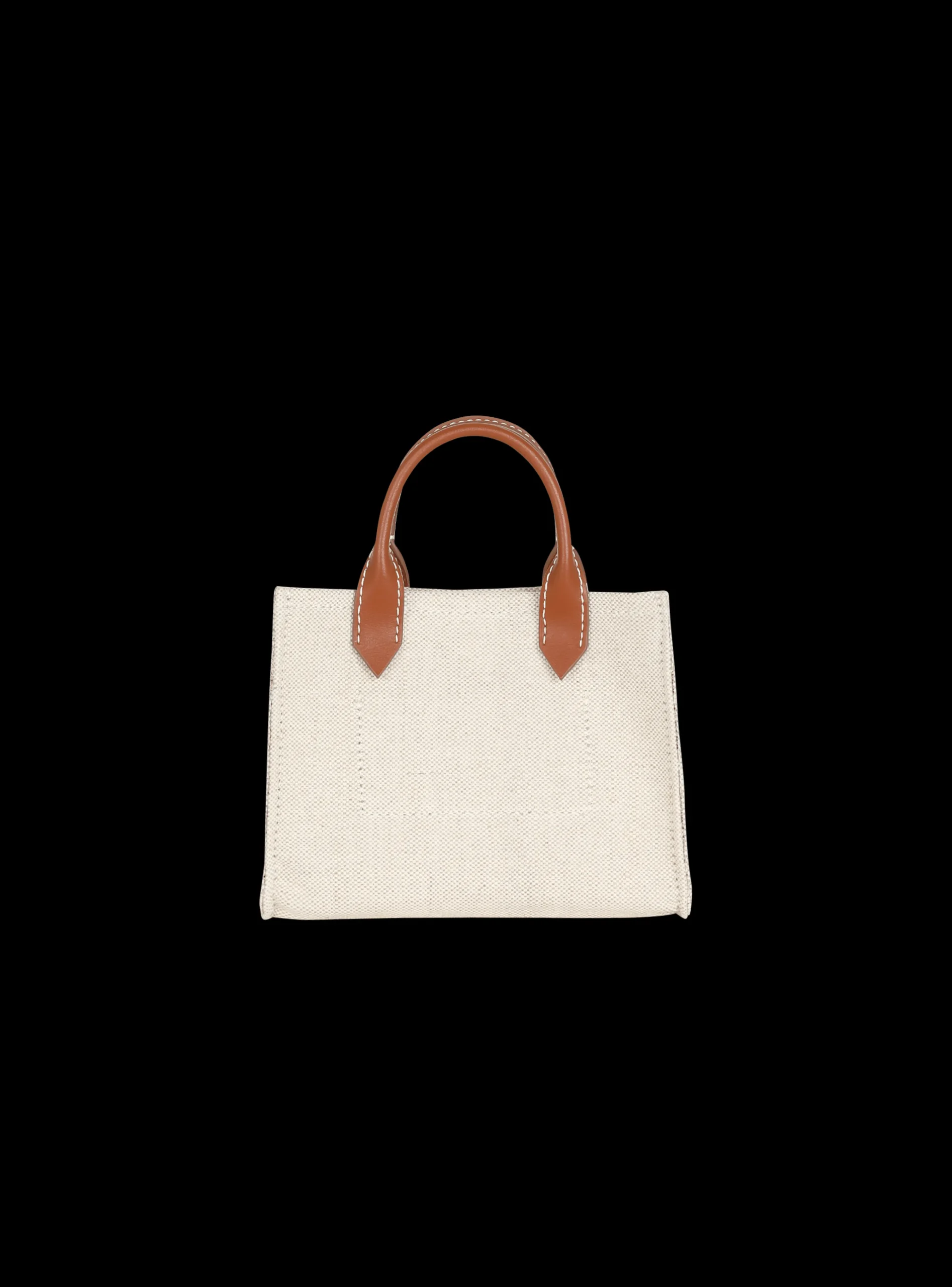 B-Army Mini Canvas Shopping Bag With Leather Inserts-Balmain Sale