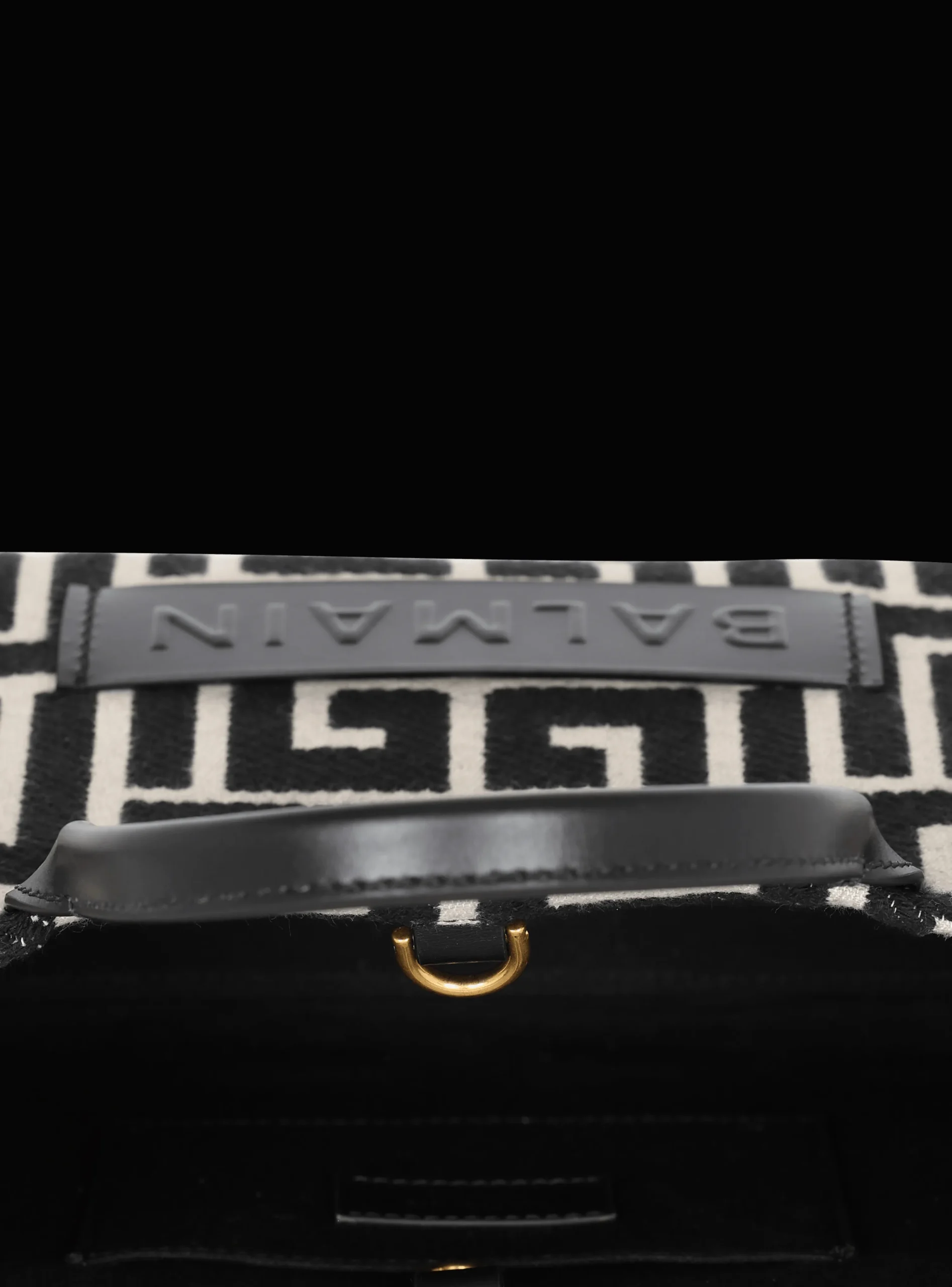 B-Army Monogrammed Jacquard And Leather Tote Bag-Balmain Discount