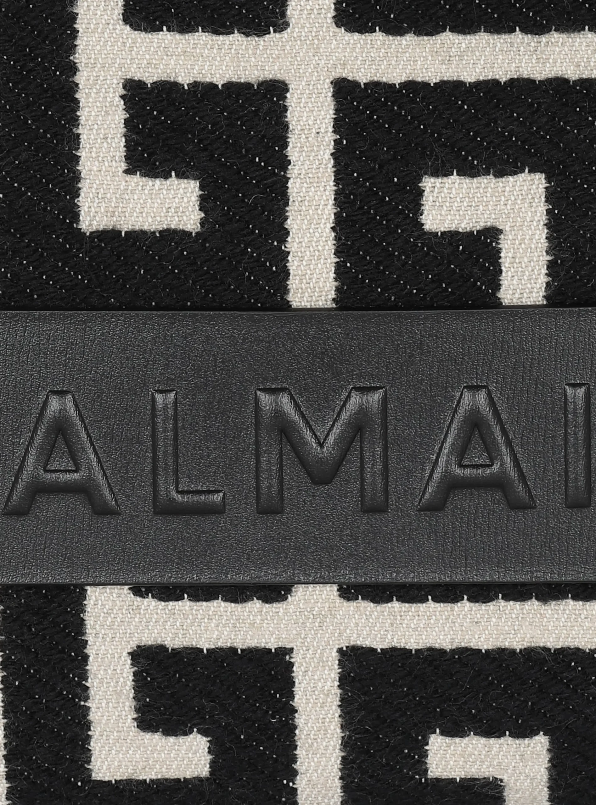 B-Army Monogrammed Jacquard And Leather Tote Bag-Balmain Discount