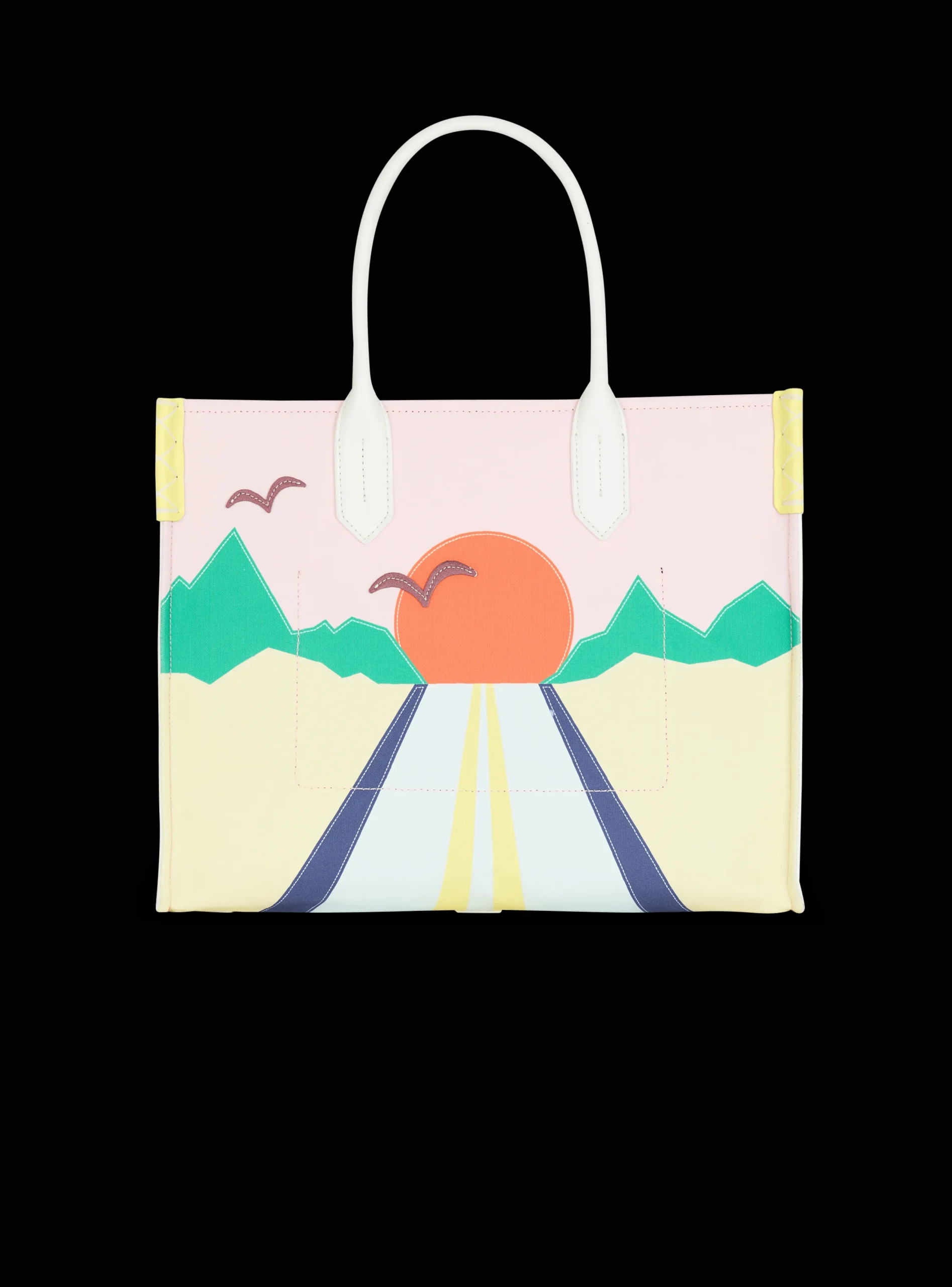 B-Army Shopper Medium Tote Bag In Canvas And Postcard Patchwork Leather-Balmain Cheap