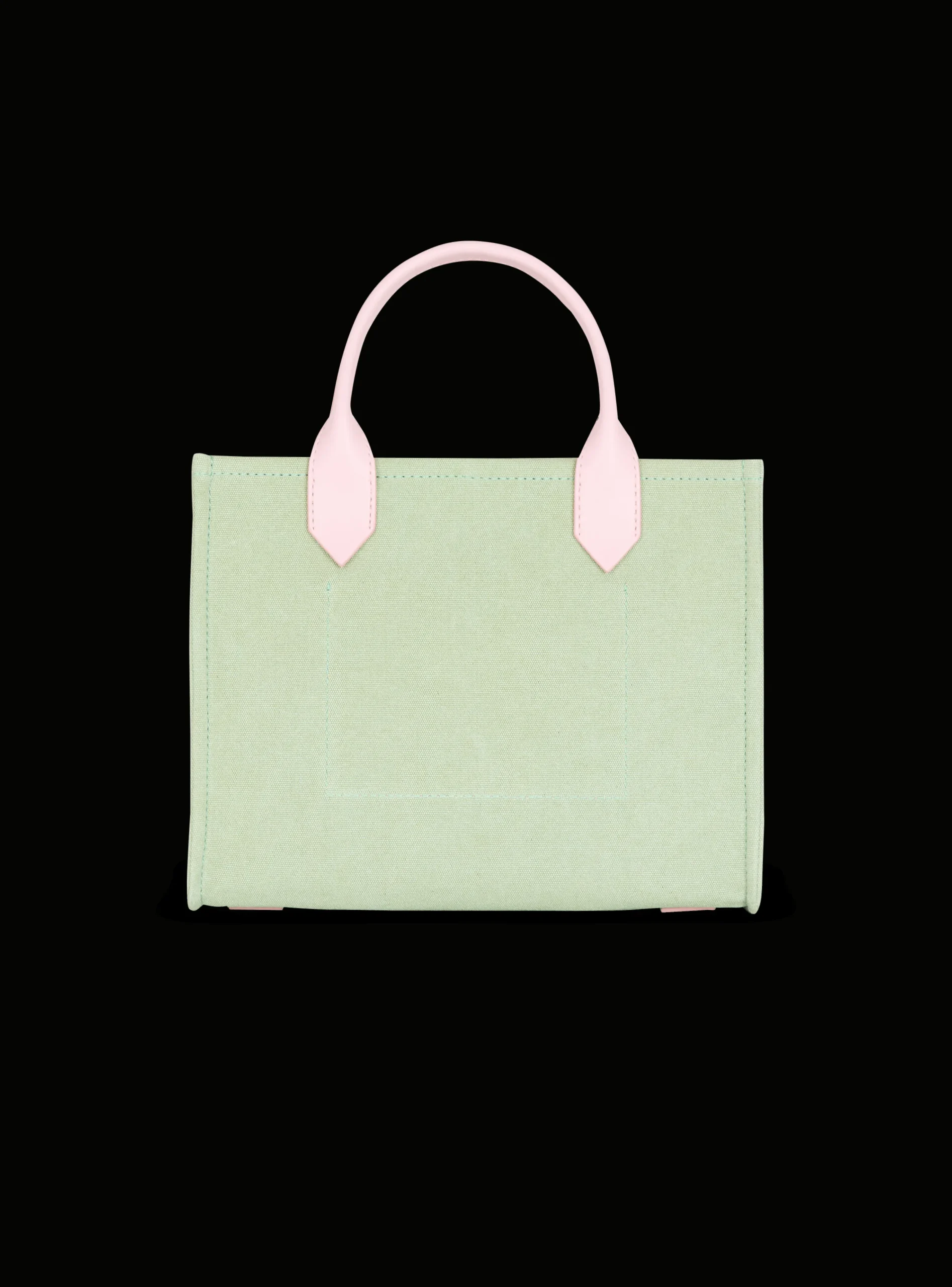 B-Army Small Canvas And Leather Tote Bag-Balmain Outlet