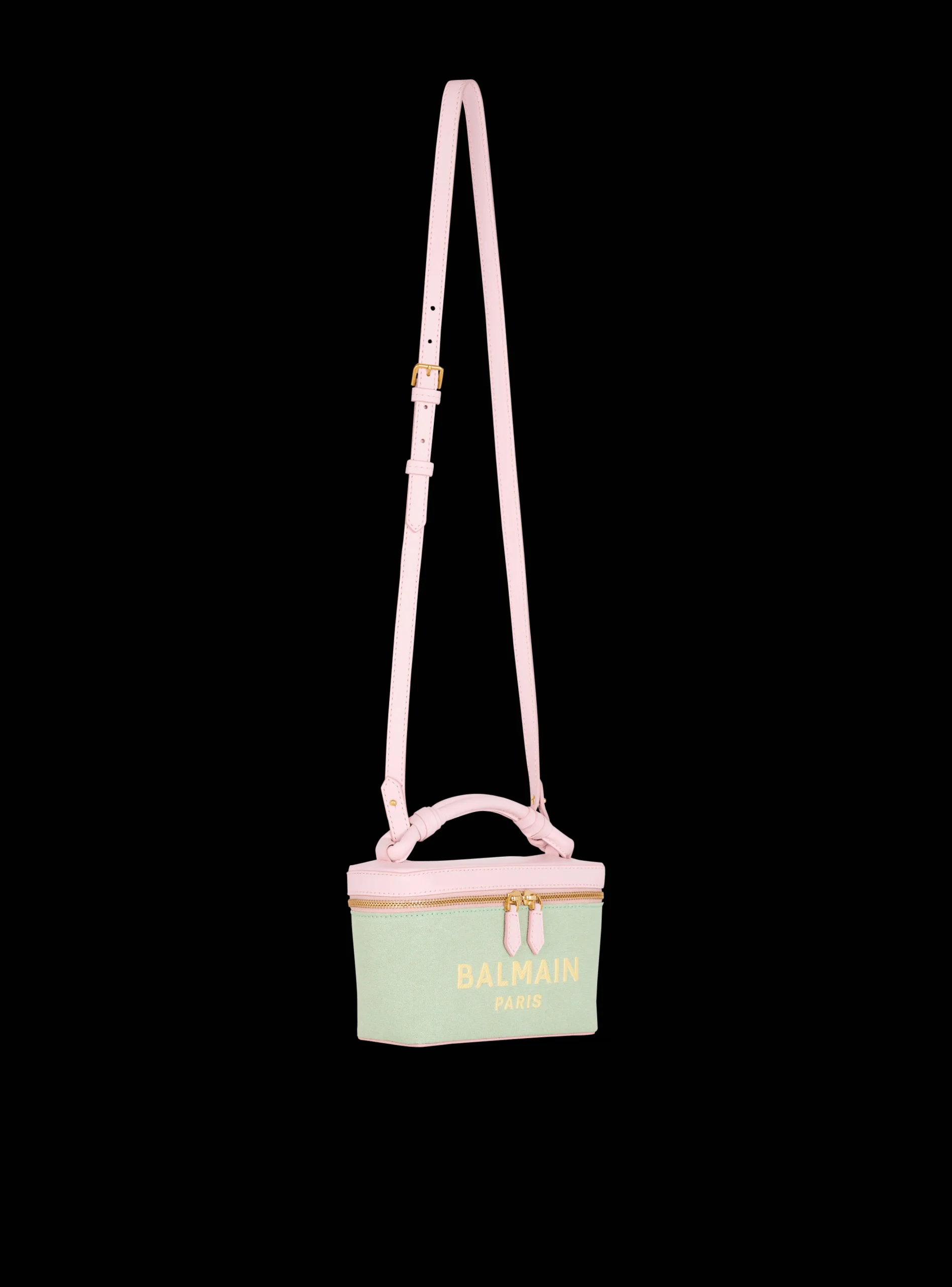B-Army Vanity Case In Canvas And Leather-Balmain Online