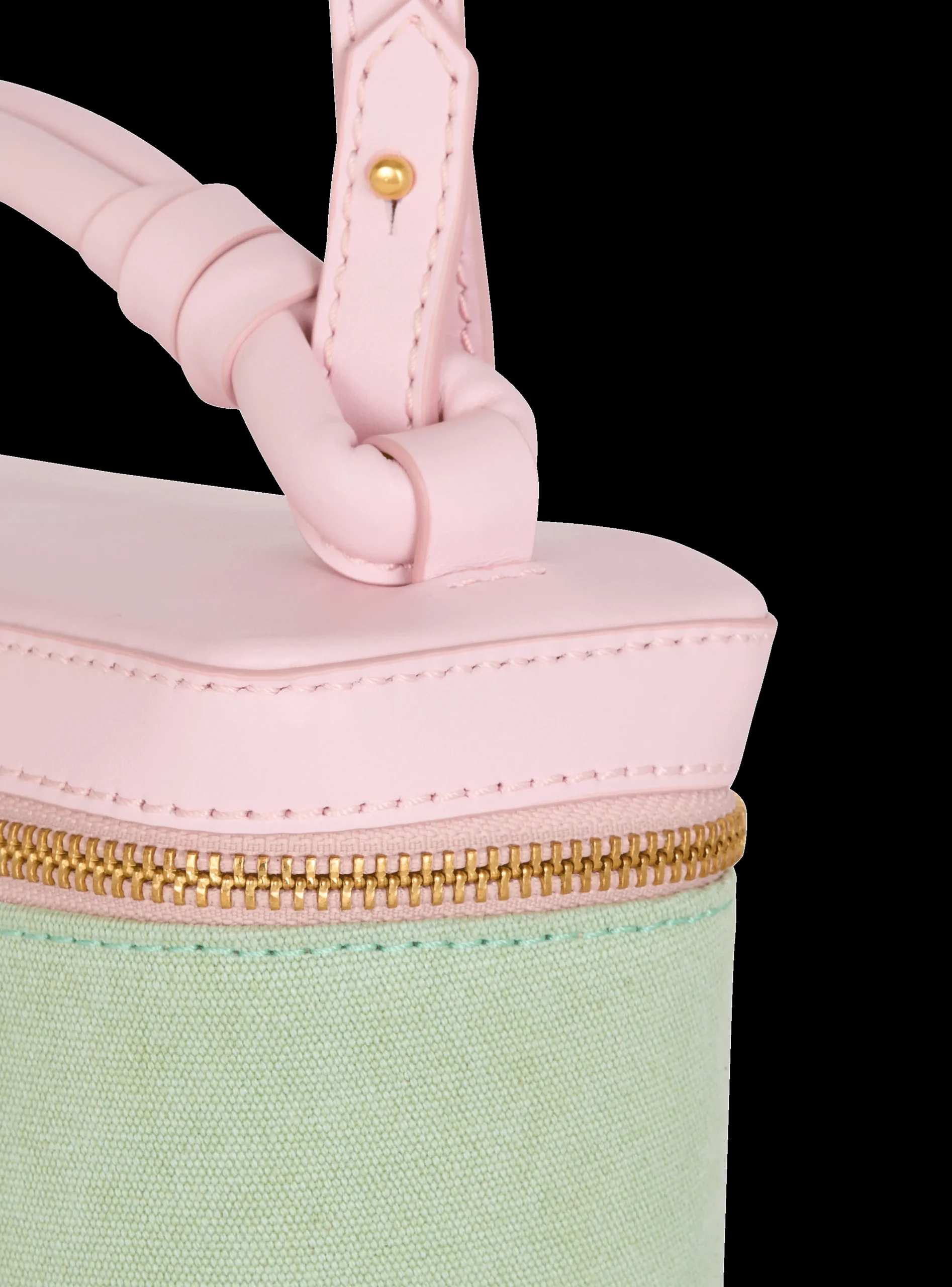 B-Army Vanity Case In Canvas And Leather-Balmain Online