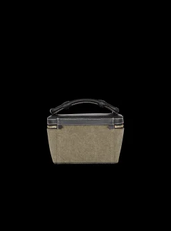 B-Army Vanity Case In Canvas And Leather-Balmain Outlet