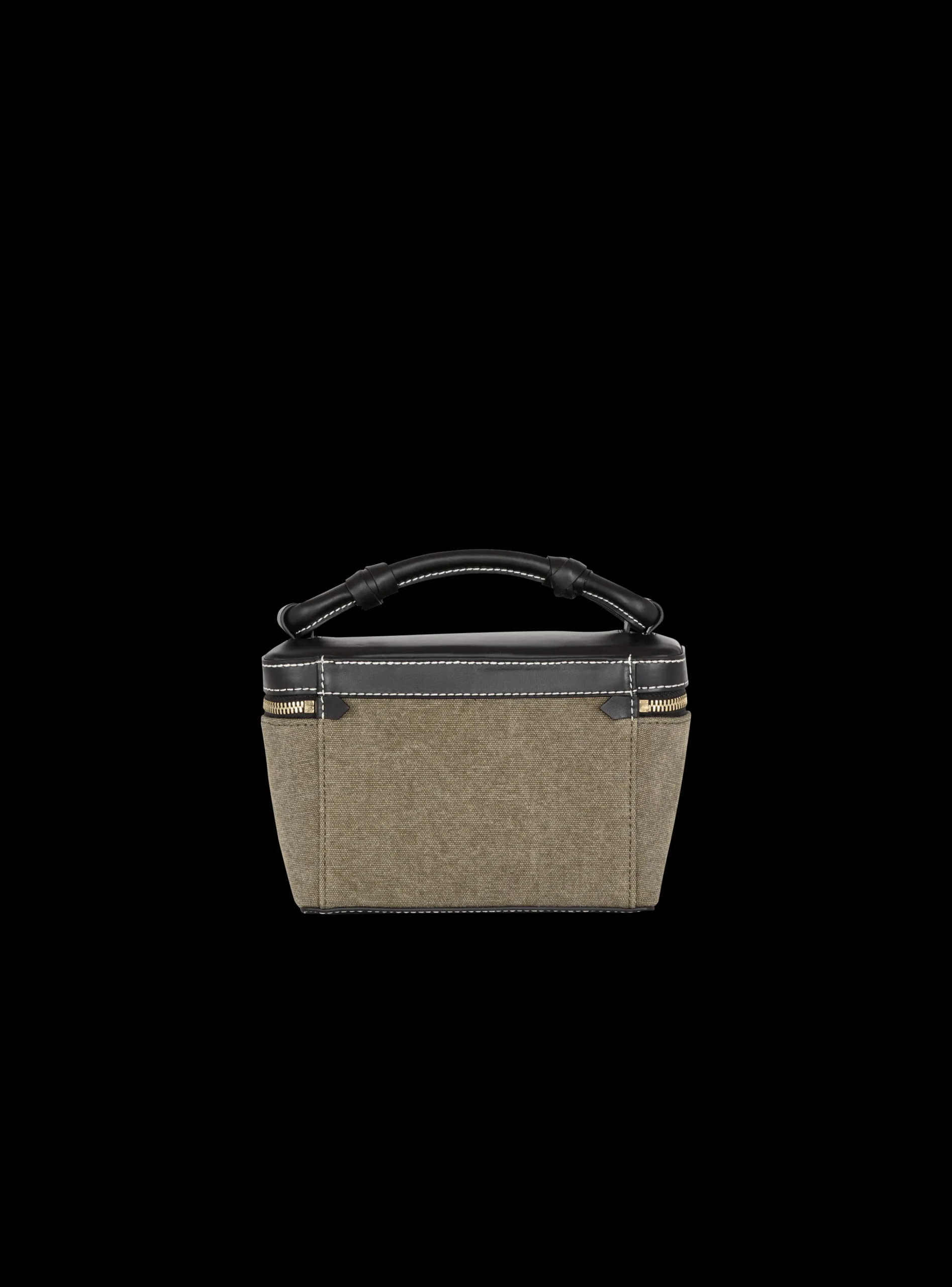 B-Army Vanity Case In Canvas And Leather-Balmain Outlet
