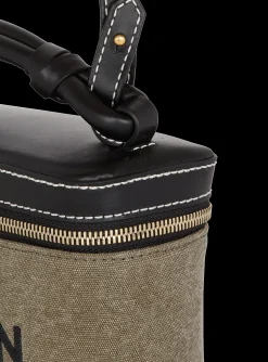 B-Army Vanity Case In Canvas And Leather-Balmain Outlet