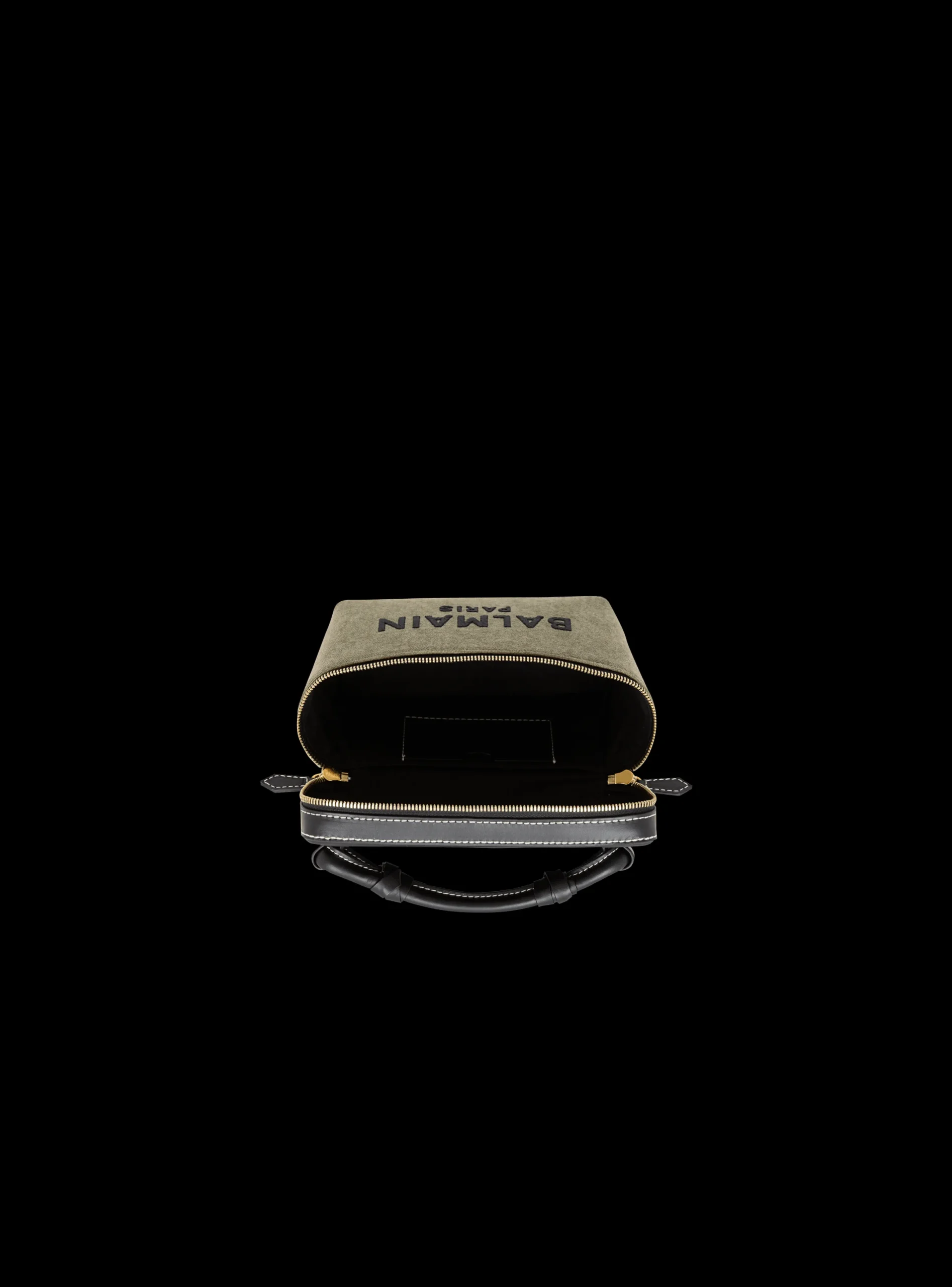 B-Army Vanity Case In Canvas And Leather-Balmain Outlet