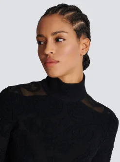 Baroque Fine Knit Dress-Balmain Best