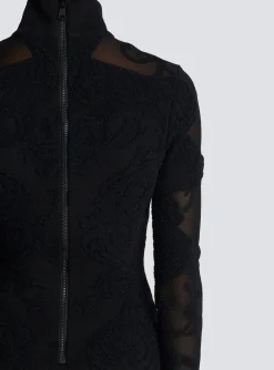 Baroque Fine Knit Dress-Balmain Best