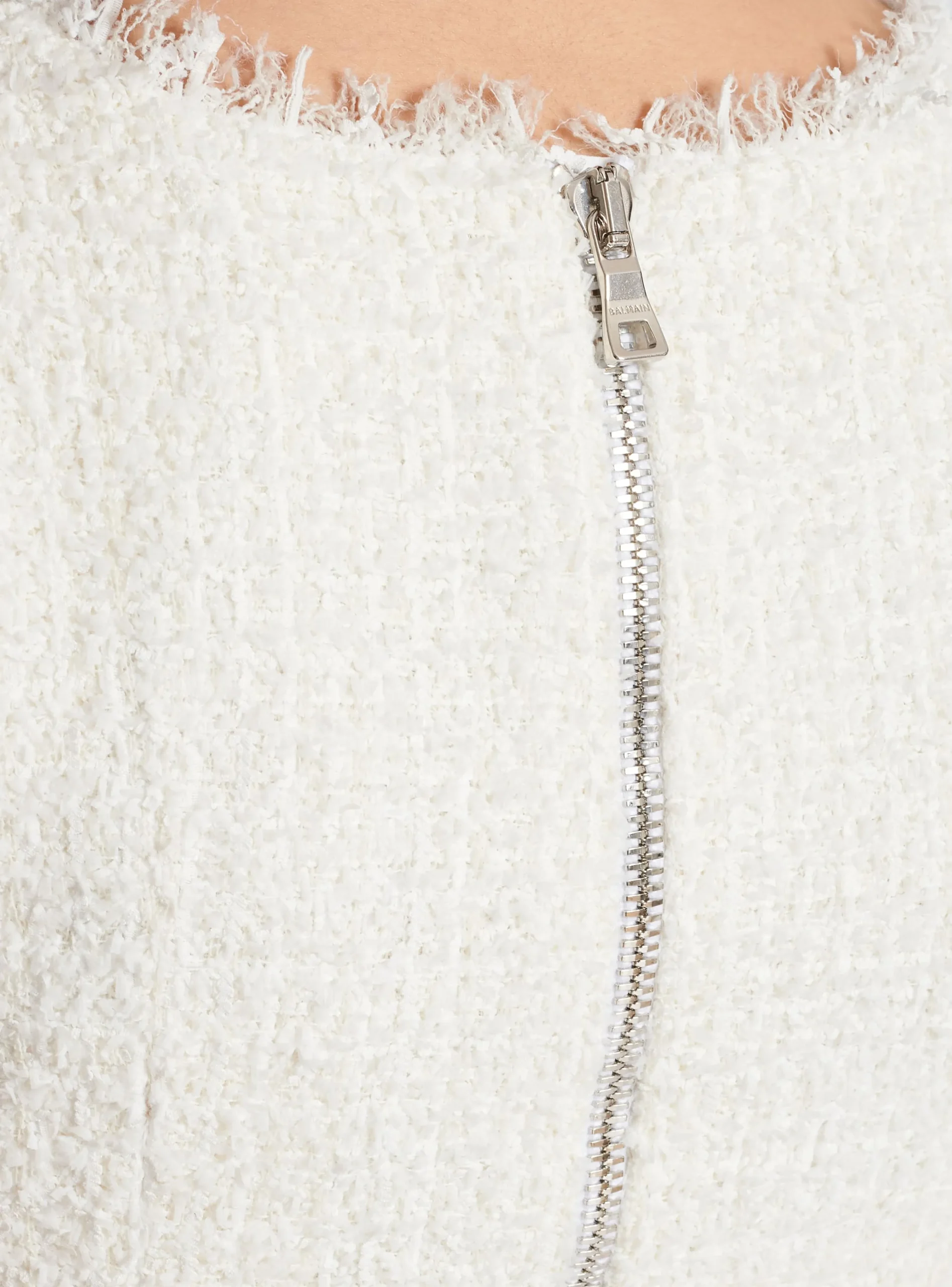 Baroque Strappy Tweed Top-Balmain Clearance