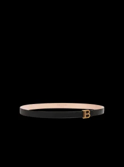 B-Belt In Leather-Balmain Fashion