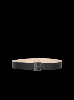 B-Belt Rubber-effect Leather Belt-Balmain Store