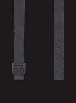 B-Belt Rubber-effect Leather Belt-Balmain Store