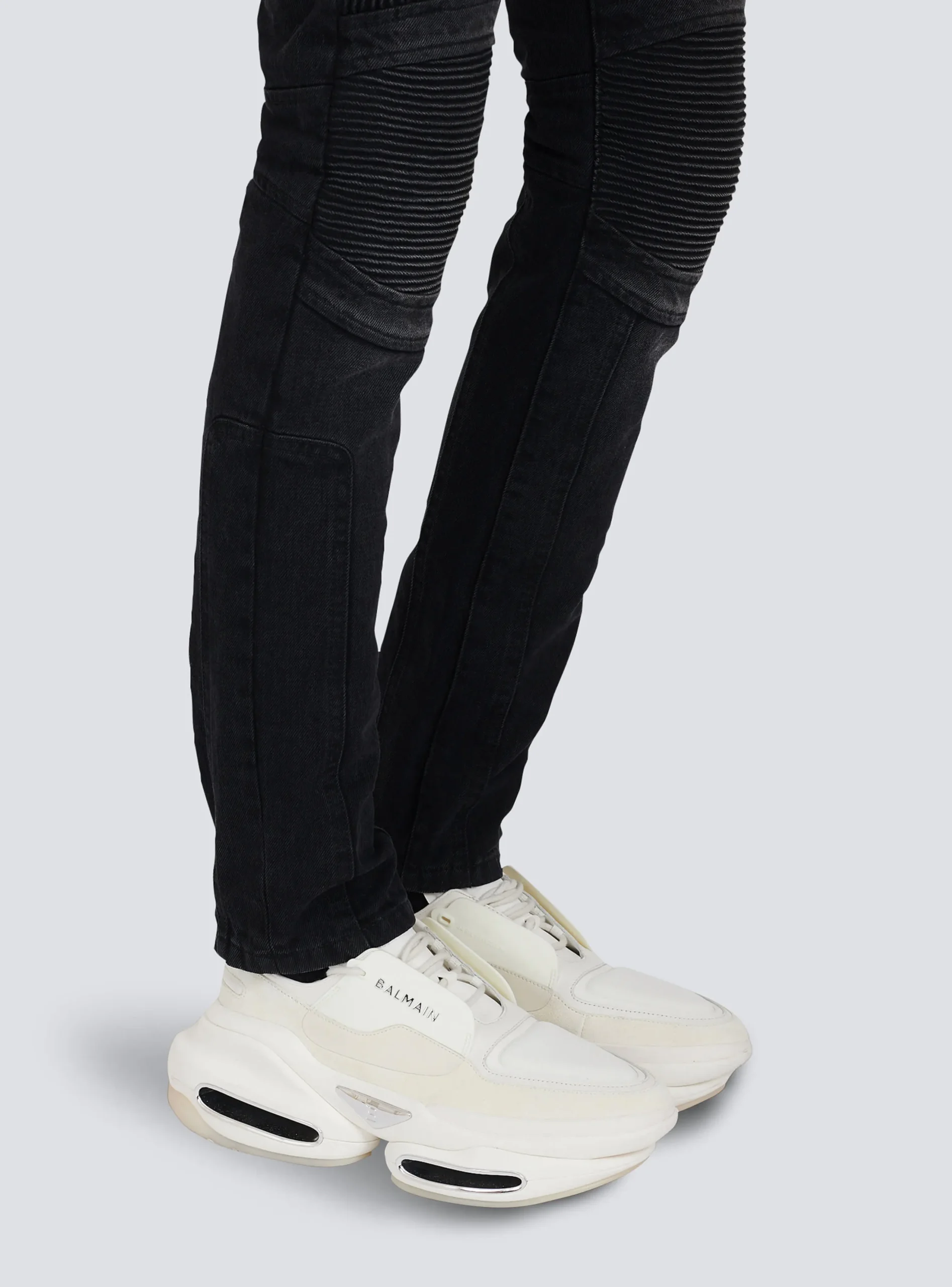 B-Bold Low-top Trainers In Neoprene And Suede-Balmain Flash Sale