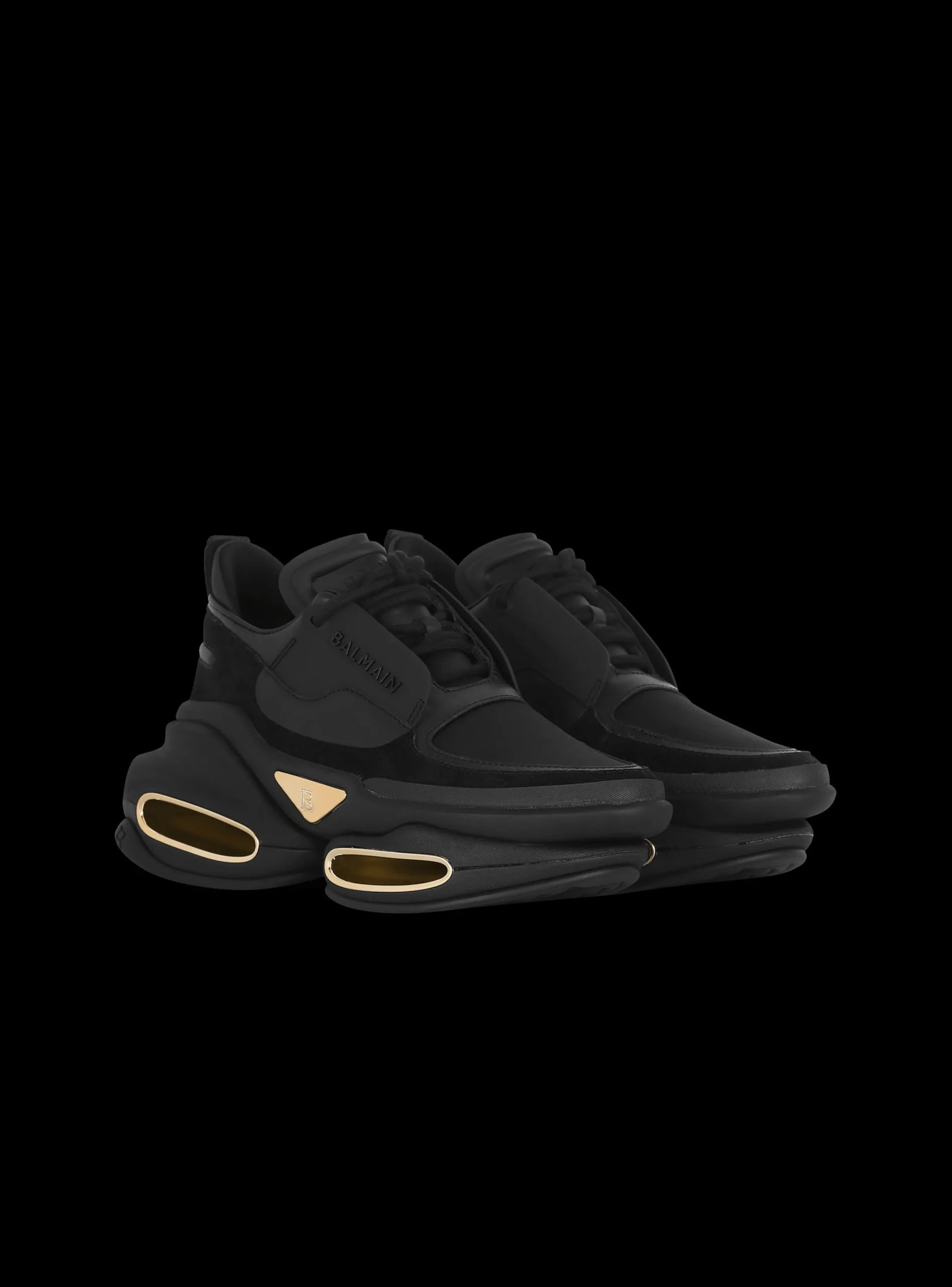 B-Bold Low-top Trainers In Neoprene And Suede-Balmain Outlet