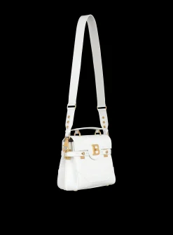B-Buzz 23 Bag In Crocodile Effect-embossed Leather-Balmain New