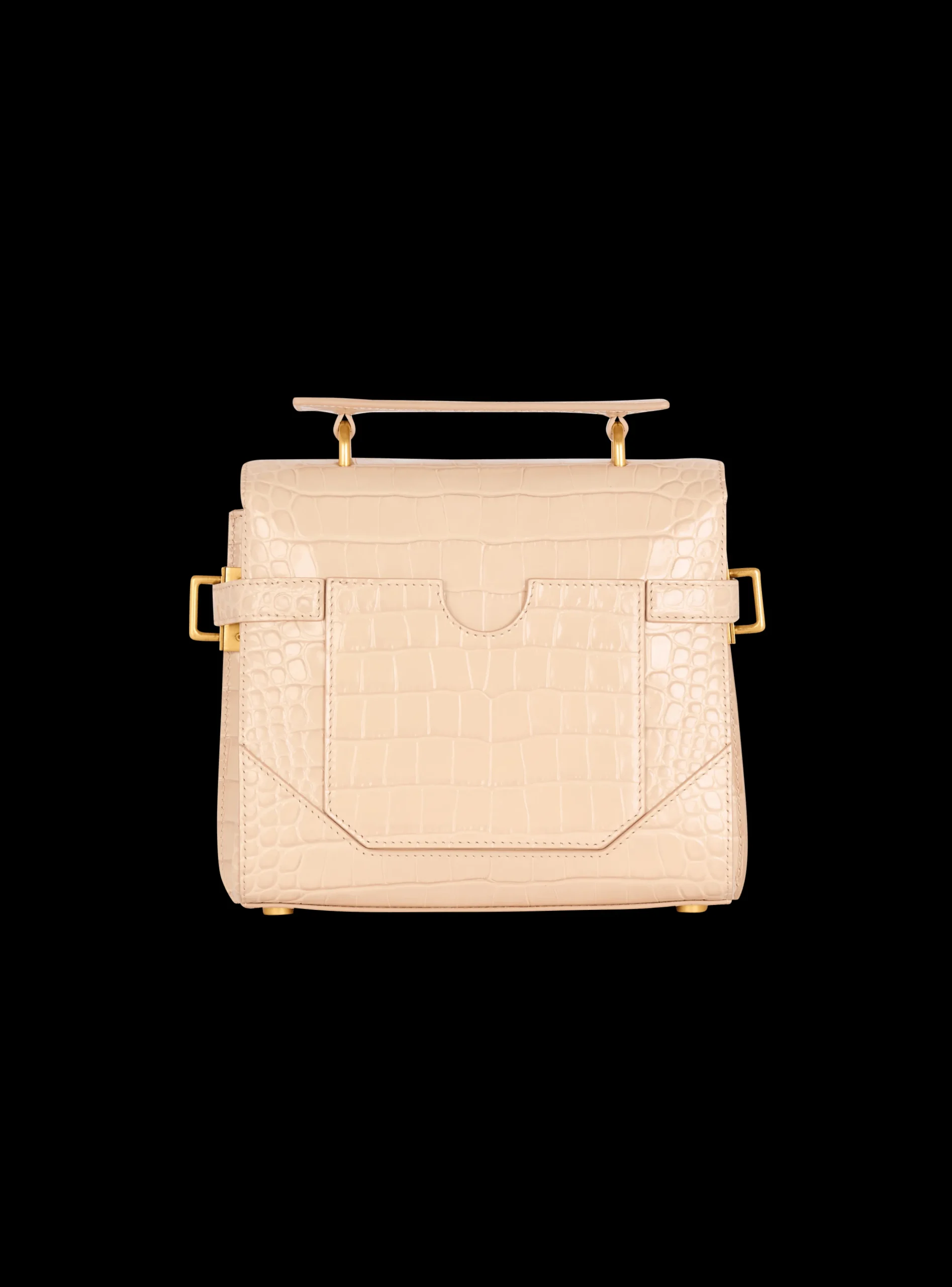 B-Buzz 23 Bag In Crocodile-embossed Calfskin-Balmain Cheap