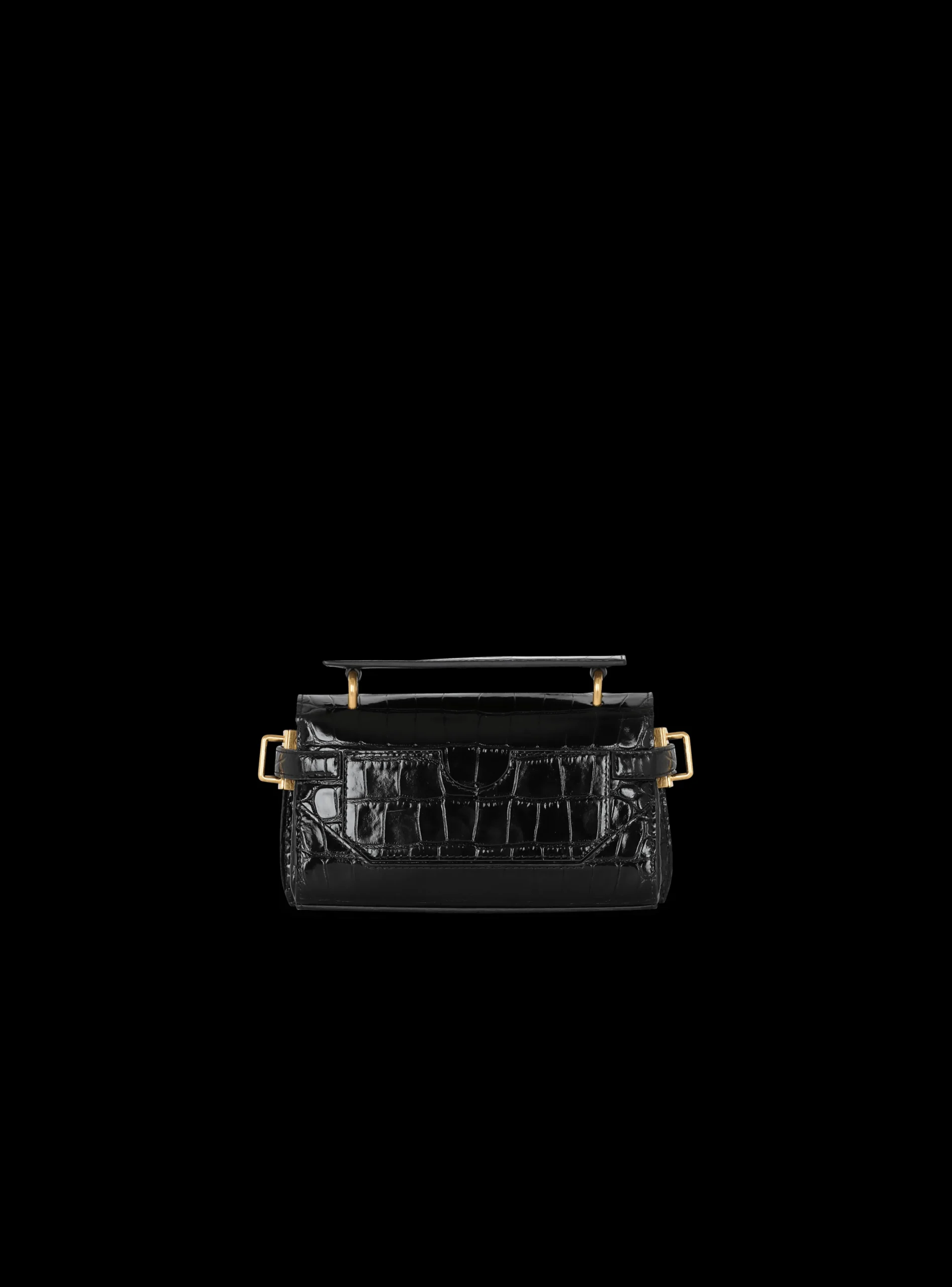 B-Buzz 19 Bag In Crocodile-print Leather-Balmain Sale