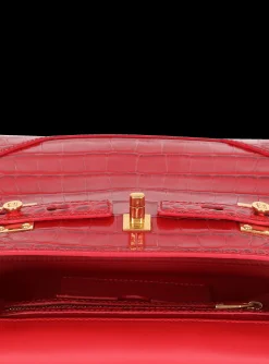 B-Buzz 23 Bag In Crocodile-print Leather-Balmain Best Sale