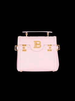 B-Buzz 23 Bag In Grained PB Labyrinth Leather-Balmain Discount