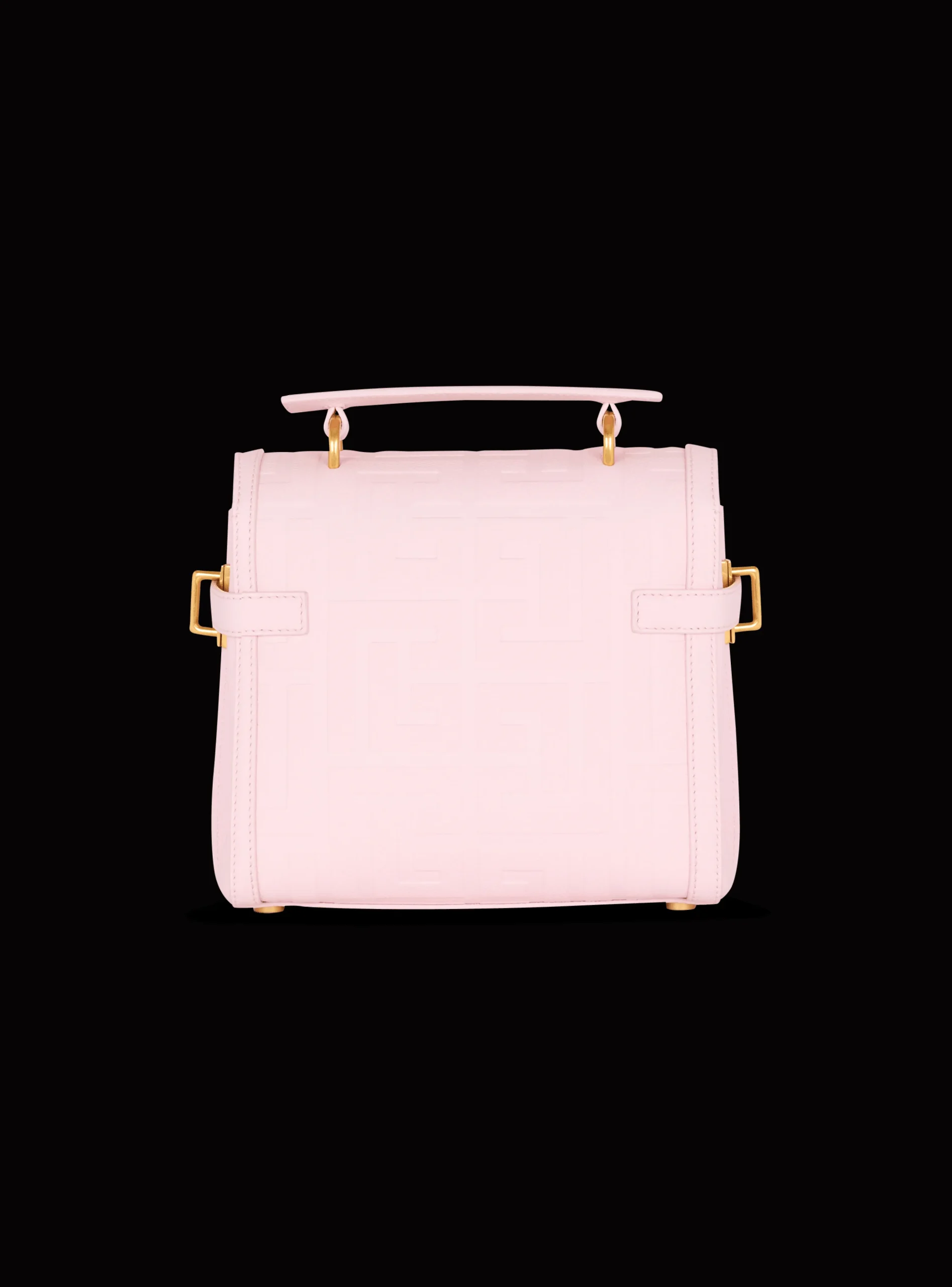 B-Buzz 23 Bag In Grained PB Labyrinth Leather-Balmain Discount
