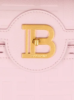 B-Buzz 23 Bag In Grained PB Labyrinth Leather-Balmain Discount