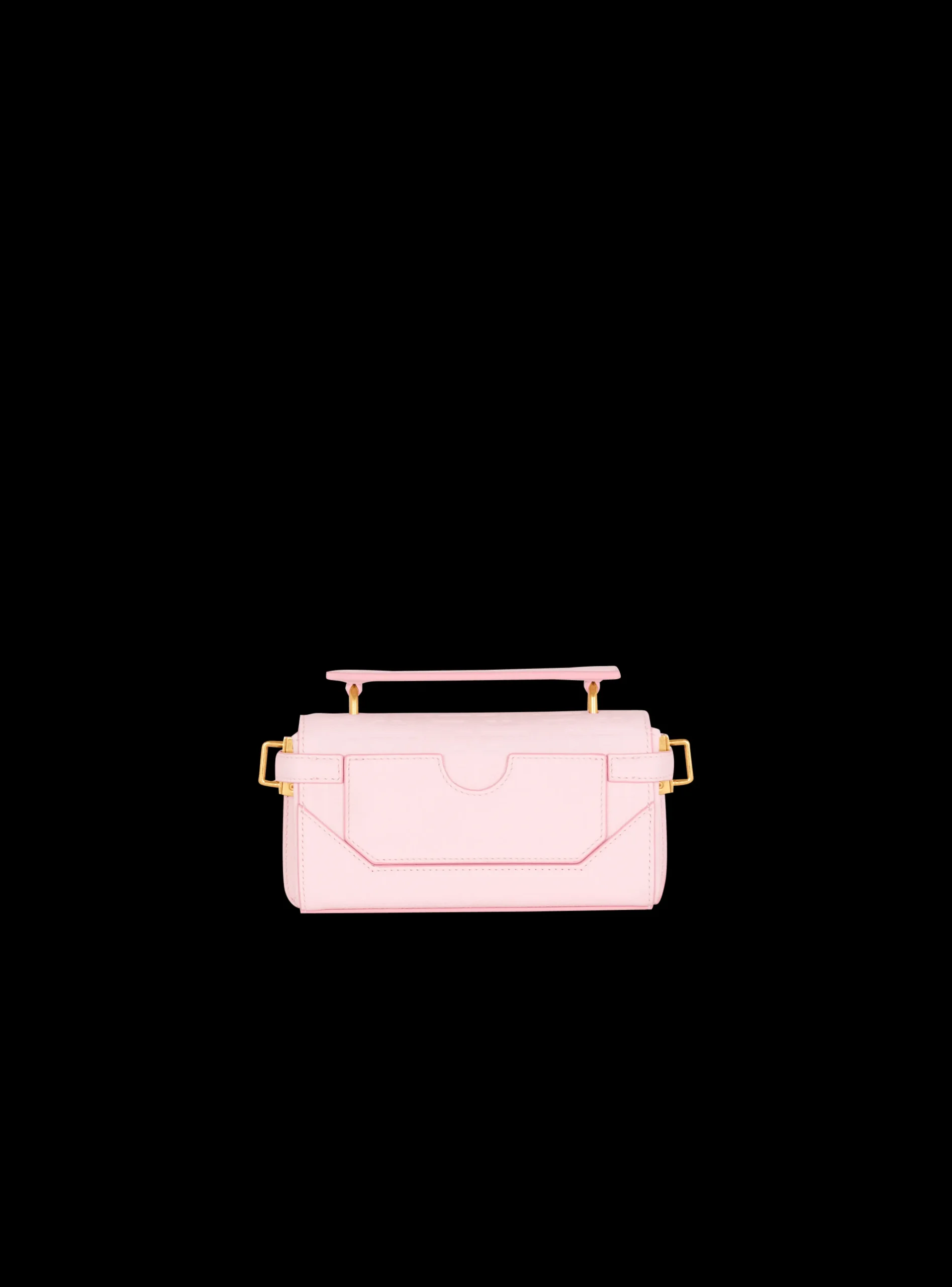 B-Buzz 19 Bag In Grained PB Labyrinth Leather-Balmain Online