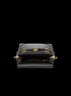 B-Buzz 23 Bag In Grid-embossed Calfskin-Balmain New