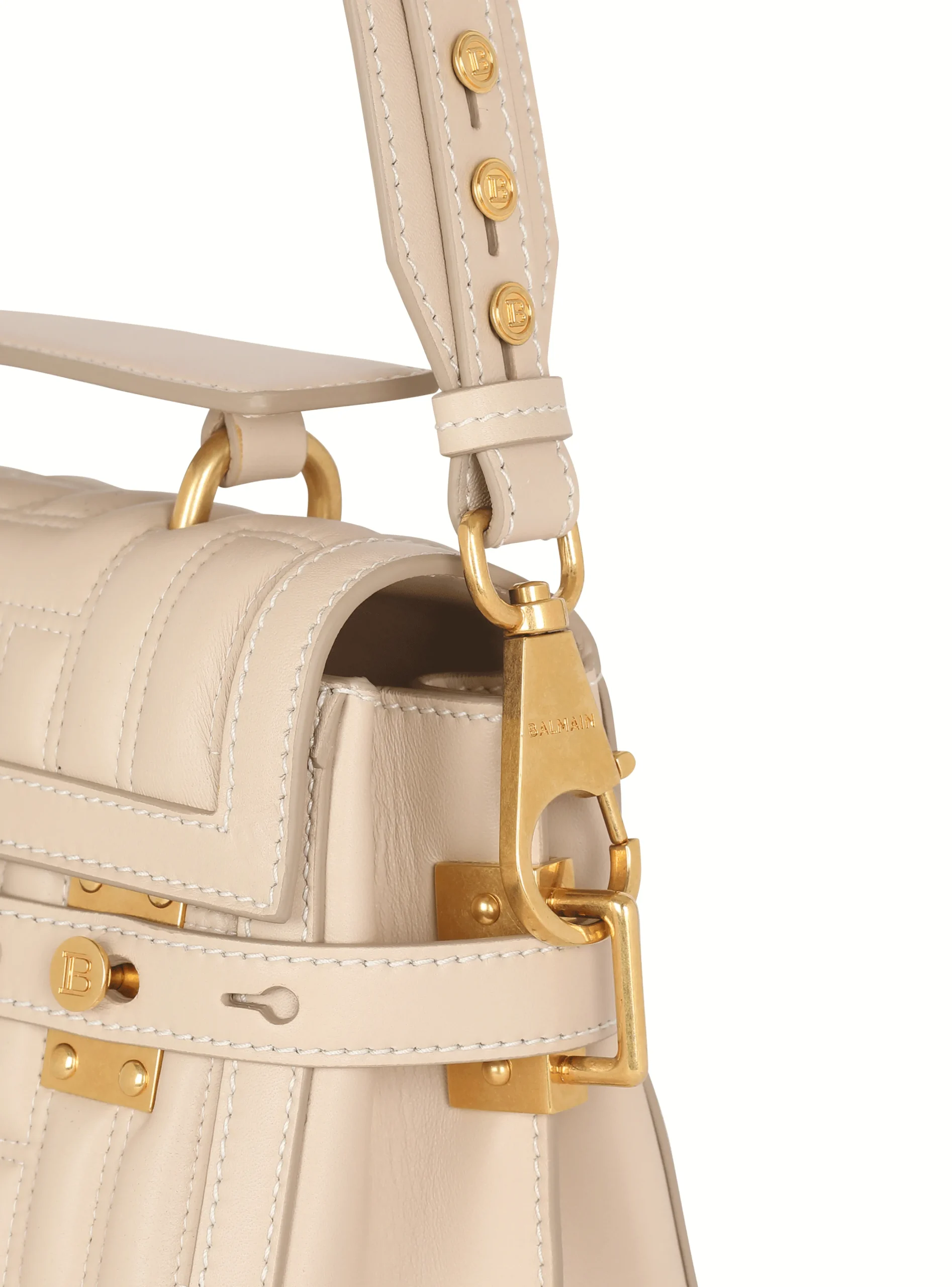 B-Buzz 23 Bag In Monogram Quilted Leather-Balmain Sale