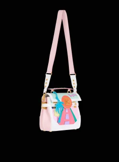B-Buzz 23 Calfskin And Postcard Patchwork Bag-Balmain Clearance
