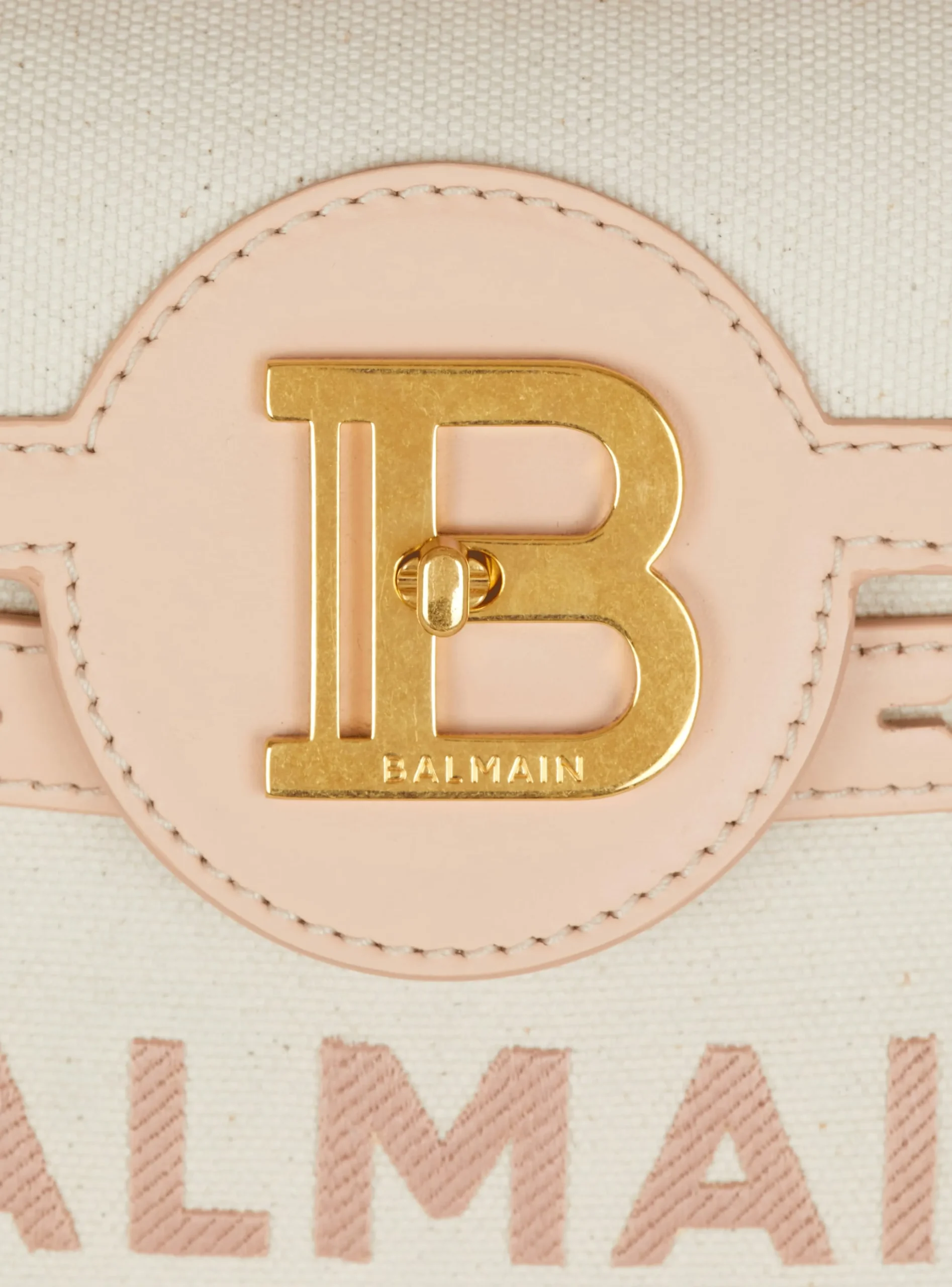B-Buzz 23 Canvas And Leather Bag-Balmain Flash Sale