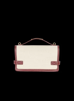 B-Buzz 24 Canvas And Leather Bag-Balmain Discount