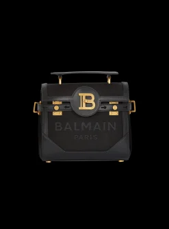 B-Buzz 23 Canvas And Leather Bag-Balmain Hot