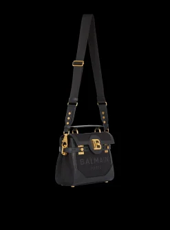 B-Buzz 23 Canvas And Leather Bag-Balmain Hot
