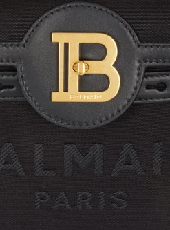 B-Buzz 23 Canvas And Leather Bag-Balmain Hot