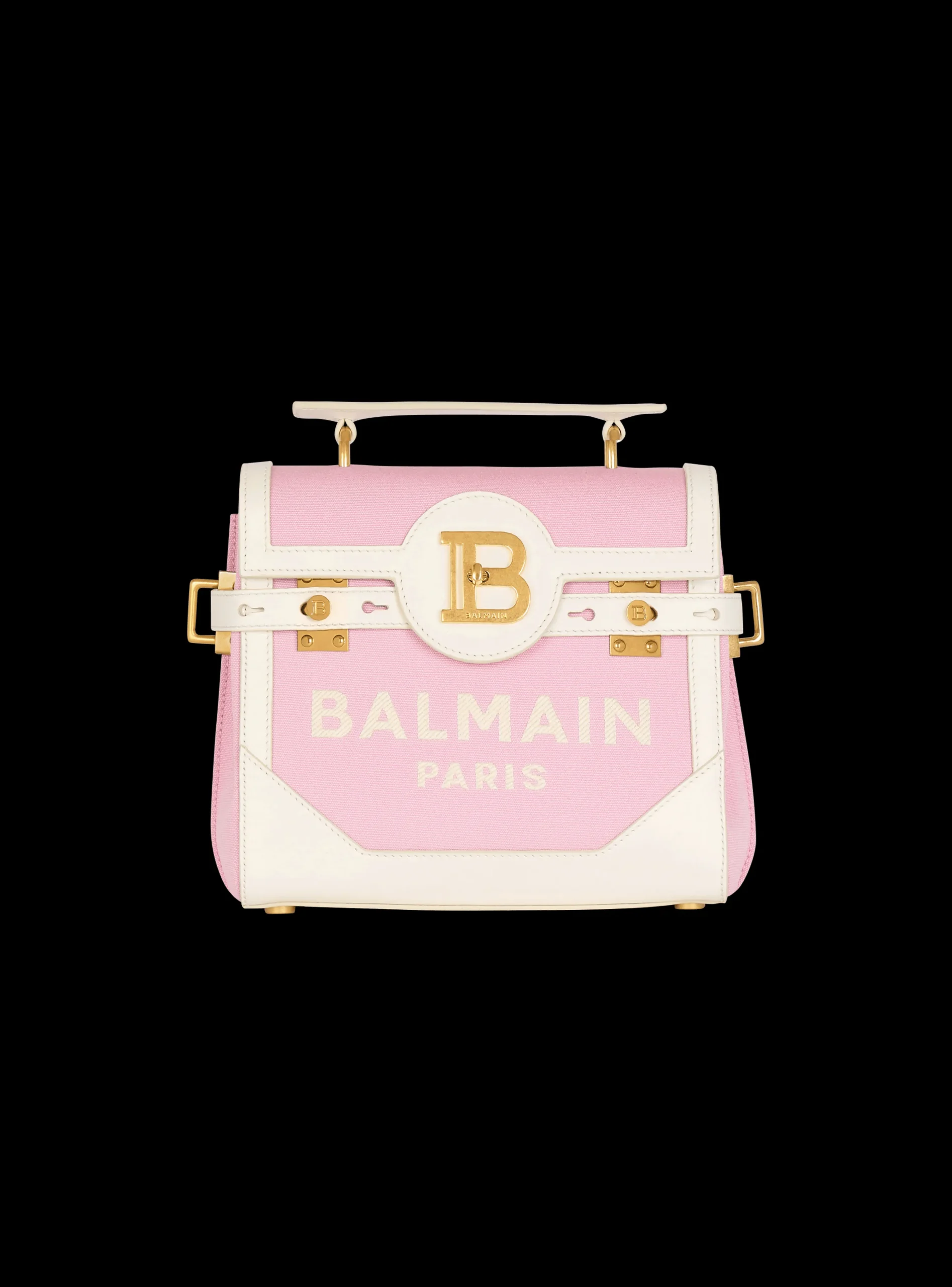 B-Buzz 23 Canvas And Leather Bag-Balmain Flash Sale