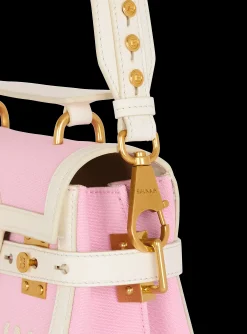 B-Buzz 23 Canvas And Leather Bag-Balmain Flash Sale